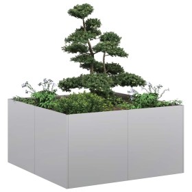 Jardinera 80x80x40 cm de acero galvanizado en Macetas y jardineras | Comprar online en Foru.es
