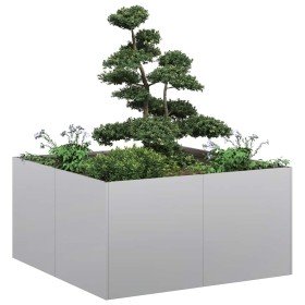 Jardinera 80x80x40 cm de acero galvanizado en Macetas y jardineras | Comprar online en Foru.es