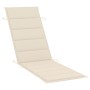Tumbona de jardín con cojín madera maciza de acacia de vidaXL, Tumbonas - Ref: Foro24-3061574, Precio: 185,93 €, Descuento: %