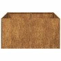 Jardinera oxidada 80x80x40 cm acero corten en Macetas y jardineras | Comprar online en Foru.es