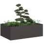 Jardinera de acero laminado en frío negro 120x80x40 cm en Macetas y jardineras | Comprar online en Foru.es