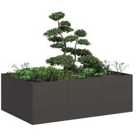 Jardinera de acero laminado en frío negro 120x80x40 cm en Macetas y jardineras | Comprar online en Foru.es