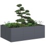Jardinera acero gris antracita 120x80x40 cm en Macetas y jardineras | Comprar online en Foru.es