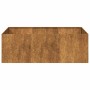 Jardinera oxidada 120x80x40 cm acero corten en Macetas y jardineras | Comprar online en Foru.es