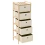 Estantes con 5 cestas de tela 2 unidades madera de cedro beige de vidaXL, Taquillas y armarios de almacenamiento - Ref: Foro2...