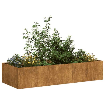 Jardinera oxidada 200x80x40 cm acero corten en Macetas y jardineras | Comprar online en Foru.es