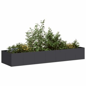 Jardinera de acero laminado en frío negro 280x80x40 cm en Macetas y jardineras | Comprar online en Foru.es
