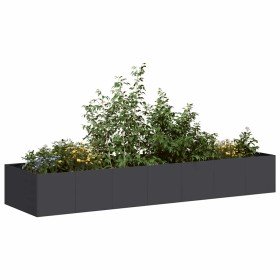 Jardinera de acero laminado en frío negro 280x80x40 cm en Macetas y jardineras | Comprar online en Foru.es