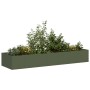 Jardinera acero verde oliva 280x80x40 cm en Macetas y jardineras | Comprar online en Foru.es