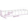 Jardinera 280x80x40 cm de acero galvanizado en Macetas y jardineras | Comprar online en Foru.es