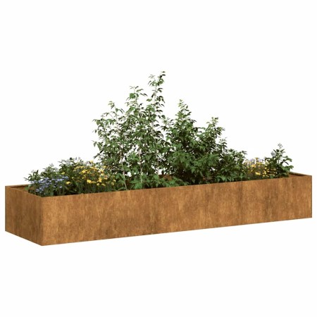 Jardinera oxidada 280x80x40 cm acero corten en Macetas y jardineras | Comprar online en Foru.es