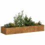 Jardinera oxidada 280x80x40 cm acero corten en Macetas y jardineras | Comprar online en Foru.es