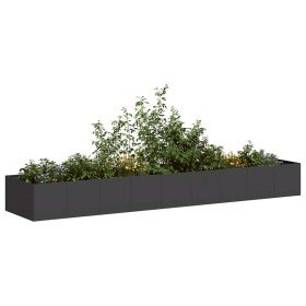 Jardinera acero negro 360x80x40 cm en Macetas y jardineras | Comprar online en Foru.es