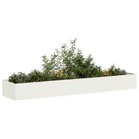 Jardinera acero blanco 360x80x40 cm en Macetas y jardineras | Comprar online en Foru.es