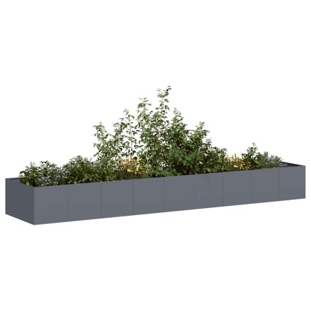 Jardinera acero gris antracita 360x80x40 cm en Macetas y jardineras | Comprar online en Foru.es