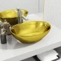 Washbasin 40x33x13.5 cm ceramic gold by vidaXL, Sinks - Ref: Foro24-143474, Price: 73,11 €, Discount: %