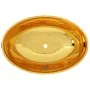 Washbasin 40x33x13.5 cm ceramic gold by vidaXL, Sinks - Ref: Foro24-143474, Price: 73,11 €, Discount: %