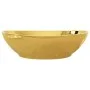 Washbasin 40x33x13.5 cm ceramic gold by vidaXL, Sinks - Ref: Foro24-143474, Price: 73,11 €, Discount: %