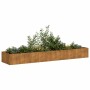 Jardinera oxidada acero corten 360x80x40 cm en Macetas y jardineras | Comprar online en Foru.es