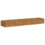 Jardinera oxidada acero corten 360x80x40 cm en Macetas y jardineras | Comprar online en Foru.es