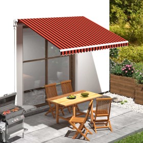 Toldo de lona naranja y marrón 350x250 cm en Toldos | Comprar online en Foru.es