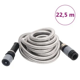 Garden hose sprayer stainless steel silver 14mm 22.5 m by vidaXL, Garden hoses - Ref: Foro24-154512, Price: 36,84 €, Discount: %