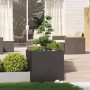 Jardinera acero negro 80x80x80 cm en Macetas y jardineras | Comprar online en Foru.es