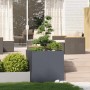 Jardinera acero gris antracita 80x80x80 cm en Macetas y jardineras | Comprar online en Foru.es