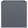 Jardinera acero gris antracita 80x80x80 cm en Macetas y jardineras | Comprar online en Foru.es