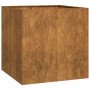 Jardinera oxidada 80x80x80 cm acero corten en Macetas y jardineras | Comprar online en Foru.es