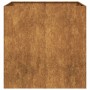 Jardinera oxidada 80x80x80 cm acero corten en Macetas y jardineras | Comprar online en Foru.es