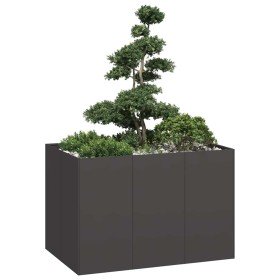 Jardinera acero negro 120x80x80 cm en Macetas y jardineras | Comprar online en Foru.es