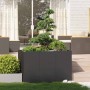 Jardinera acero negro 120x80x80 cm en Macetas y jardineras | Comprar online en Foru.es