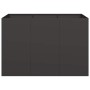 Jardinera acero negro 120x80x80 cm en Macetas y jardineras | Comprar online en Foru.es