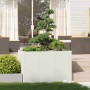 Jardinera acero blanco 120x80x80 cm en Macetas y jardineras | Comprar online en Foru.es
