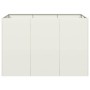 Jardinera acero blanco 120x80x80 cm en Macetas y jardineras | Comprar online en Foru.es