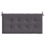 Cojín de banco de jardín tela Oxford gris antracita 100x50x3 cm de vidaXL, Cojines para sillas y sofás - Ref: Foro24-43189, P...