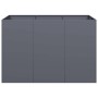 Jardinera acero gris antracita 120x80x80 cm en Macetas y jardineras | Comprar online en Foru.es
