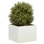 Jardinera acero blanco 40x40x30 cm en Macetas y jardineras | Comprar online en Foru.es
