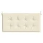 Cojín de banco de jardín tela Oxford crema 100x50x3 cm de vidaXL, Cojines para sillas y sofás - Ref: Foro24-43197, Precio: 16...