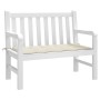 Cojín de banco de jardín tela Oxford crema 120x50x3 cm de vidaXL, Cojines para sillas y sofás - Ref: Foro24-43198, Precio: 21...