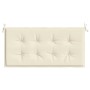 Cojín de banco de jardín tela Oxford crema 120x50x3 cm de vidaXL, Cojines para sillas y sofás - Ref: Foro24-43198, Precio: 21...