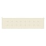 Cojín de banco de jardín tela Oxford blanco crema 150x50x3 cm de vidaXL, Cojines para sillas y sofás - Ref: Foro24-43199, Pre...