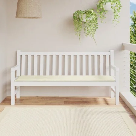 Cojín de banco de jardín tela Oxford crema 180x50x3 cm de vidaXL, Cojines para sillas y sofás - Ref: Foro24-43200, Precio: 24...