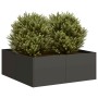Jardinera acero negro 80x80x30 cm en Macetas y jardineras | Comprar online en Foru.es