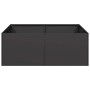 Jardinera acero negro 80x80x30 cm en Macetas y jardineras | Comprar online en Foru.es