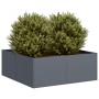 Jardinera acero gris antracita 80x80x30 cm en Macetas y jardineras | Comprar online en Foru.es