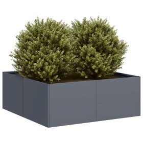 Jardinera acero gris antracita 80x80x30 cm en Macetas y jardineras | Comprar online en Foru.es
