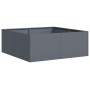 Jardinera acero gris antracita 80x80x30 cm en Macetas y jardineras | Comprar online en Foru.es