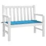 Cojín de banco de jardín tela Oxford azul 120x50x3 cm de vidaXL, Cojines para sillas y sofás - Ref: Foro24-43202, Precio: 19,...